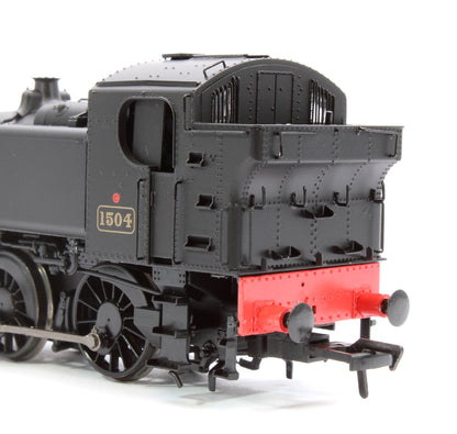 BR 15xx Pannier Tank - 1504 Unlined Black Late Crest - Steam Tank Locomotive