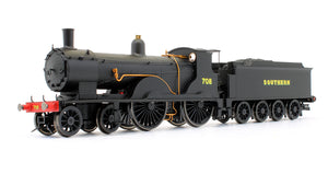 Pre-Owned Southern Black 4-4-0 Class T9 '708' Steam Locomotive