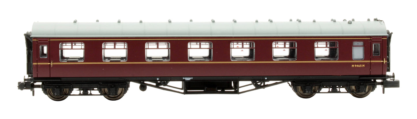 Pre-Owned 374-842B Stanier Vestibule Second BR Maroon Coach 'M9465M'