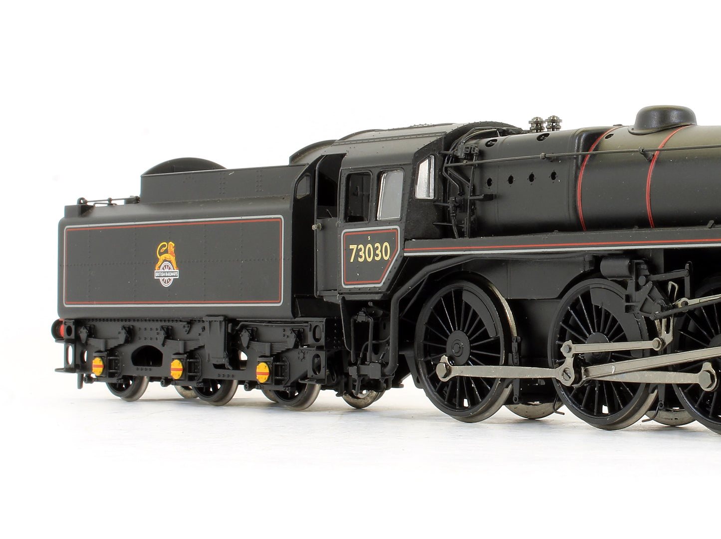 Pre-Owned 32-503 Standard Class 5MT 73030 BR Black Early Emblem BR1 Tender W/H Pump Steam Locomotive - DCC Fitted