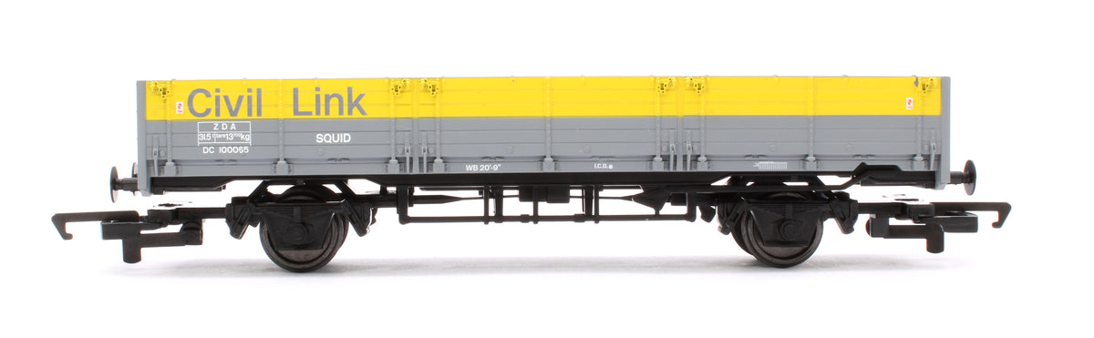 Pre-Owned RailRoad 'ZDA' 45 Ton Open 'Squid' Wagon Civil Link 100065