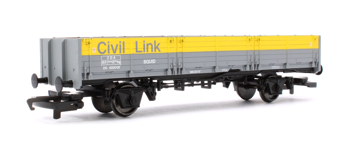 Pre-Owned RailRoad 'ZDA' 45 Ton Open 'Squid' Wagon Civil Link 100065