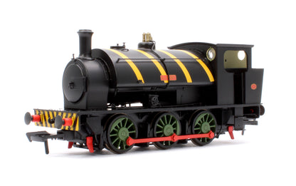 Pre-Owned 16” Hunslet "Clement", NCB Brodsworth Colliery black with yellow stripes, No. 1983 - Steam Tank Locomotive
