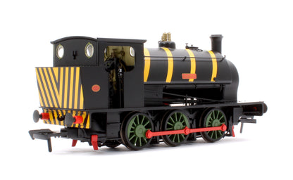 Pre-Owned 16” Hunslet "Clement", NCB Brodsworth Colliery black with yellow stripes, No. 1983 - Steam Tank Locomotive