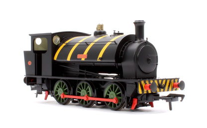 Pre-Owned 16” Hunslet "Clement", NCB Brodsworth Colliery black with yellow stripes, No. 1983 - Steam Tank Locomotive