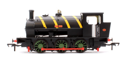 Pre-Owned 16” Hunslet "Clement", NCB Brodsworth Colliery black with yellow stripes, No. 1983 - Steam Tank Locomotive