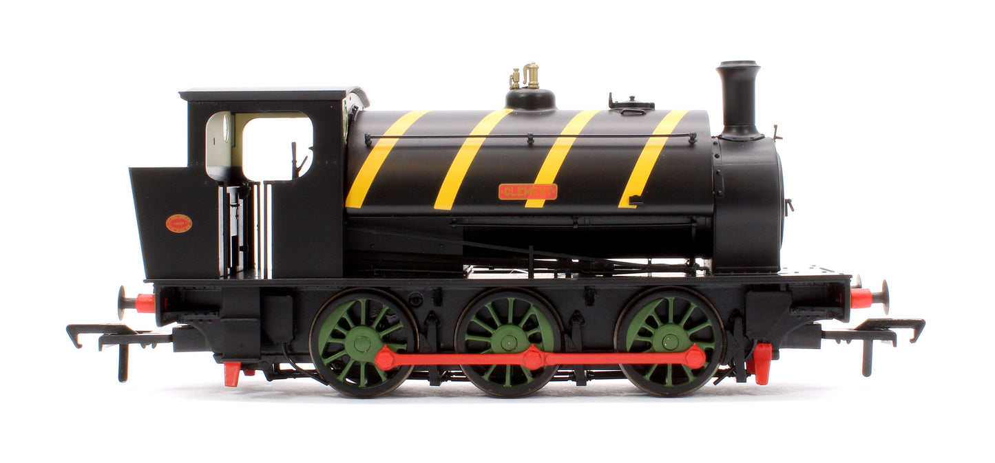 16” Hunslet "Clement", NCB Brodsworth Colliery black with yellow stripes, No. 1983 - Steam Tank Locomotive - DCC Sound