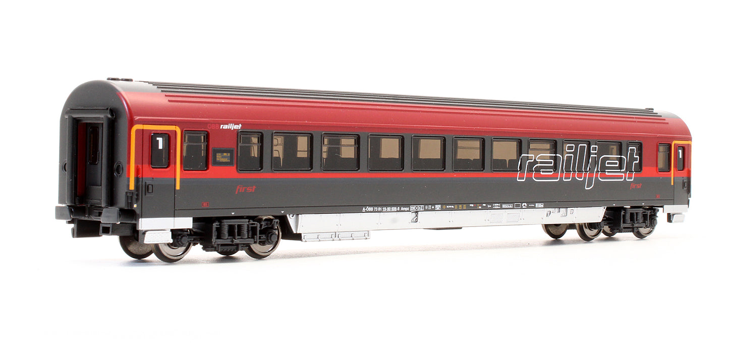 Pre-Owned 57642 OBB Railjet 1st Class Coach 73 81 19-90 606-8