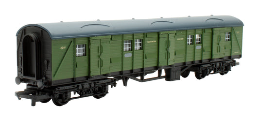 Pre-Owned R4056 SR Bogie Luggage Van (Olive Green) '2291'