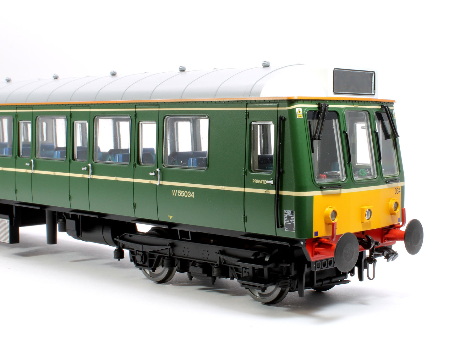 Class 121 W55034 Chiltern Heritage Green Small Yellow Panels DMU - DCC Fitted