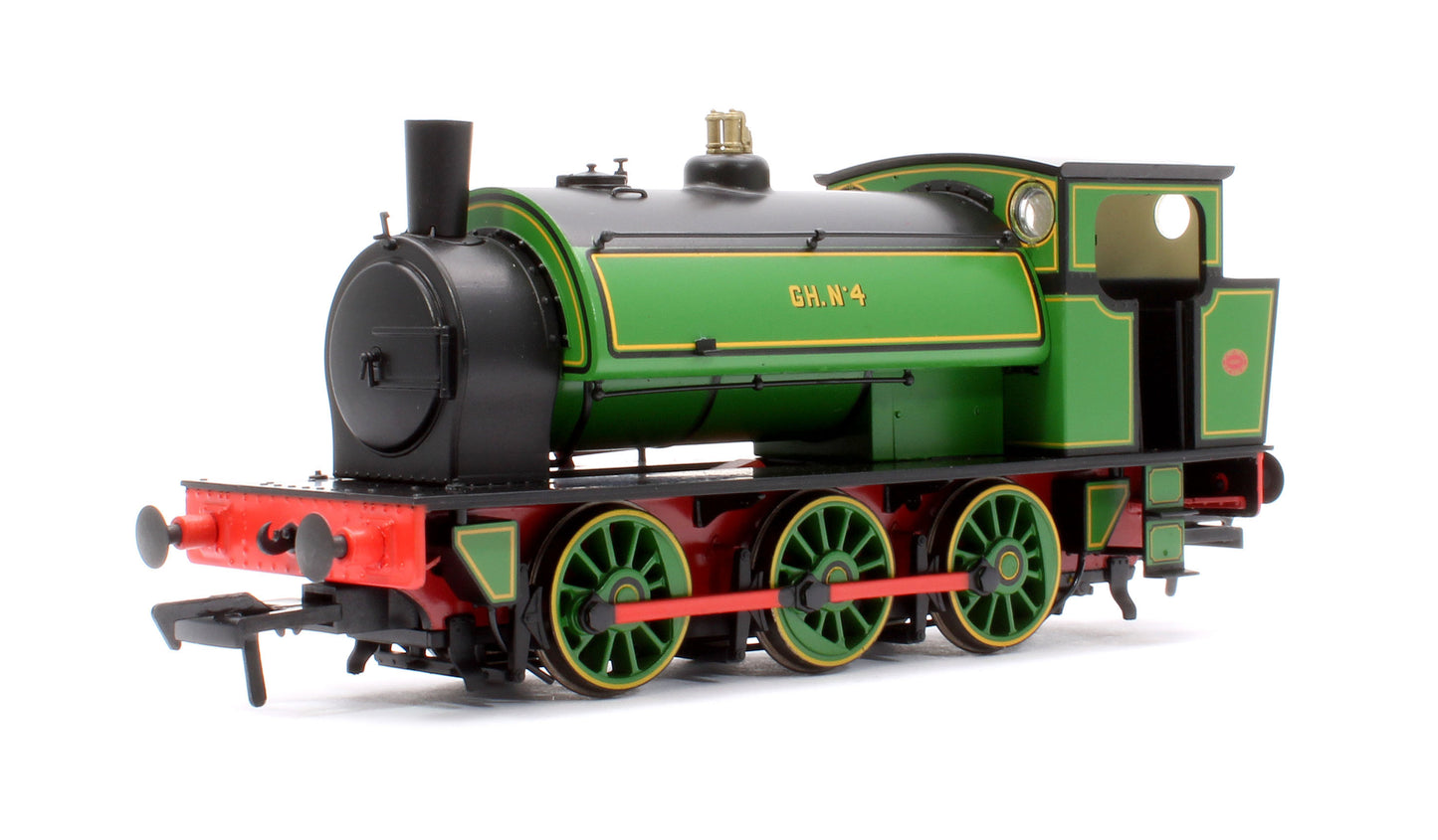 16” Hunslet No. 4, Glasshoughton Colliery Lined Green, Stovepipe Chimney, No. 3855