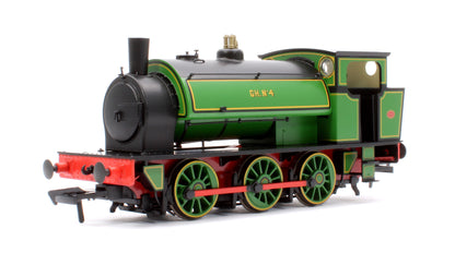 16” Hunslet No. 4, Glasshoughton Colliery Lined Green, Stovepipe Chimney, No. 3855