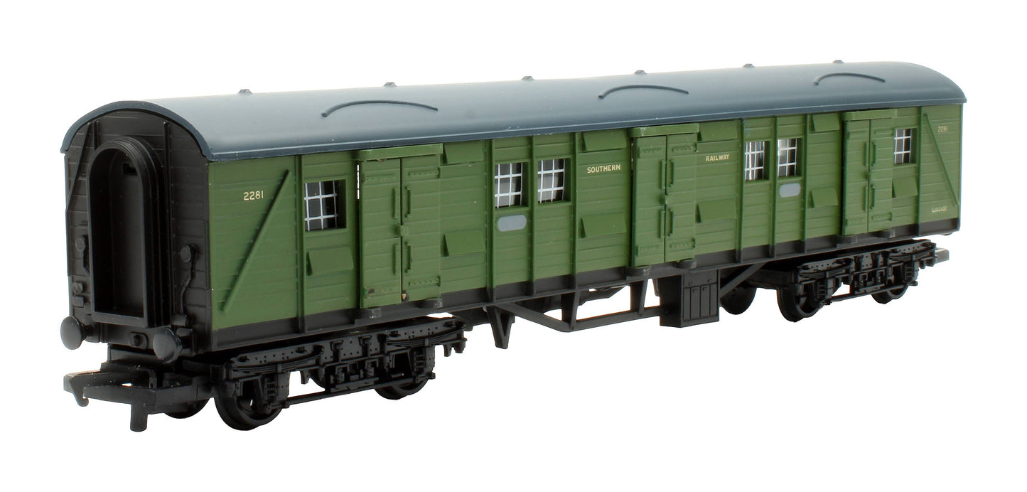 Pre-Owned R4056 SR Bogie Luggage Van (Olive Green) '2291'
