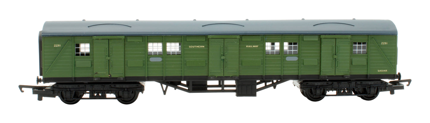 Pre-Owned R4056 SR Bogie Luggage Van (Olive Green) '2291'