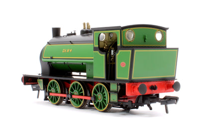 16” Hunslet No. 4, Glasshoughton Colliery Lined Green, Stovepipe Chimney, No. 3855 - DCC Sound