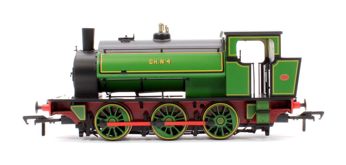 16” Hunslet No. 4, Glasshoughton Colliery Lined Green, Stovepipe Chimney, No. 3855 - DCC Sound