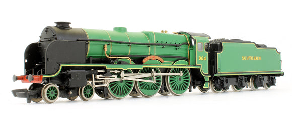 Pre-Owned Lord Nelson Class 864 'Sir Martin Frobisher' Southern Malachite Green Steam Locomotive