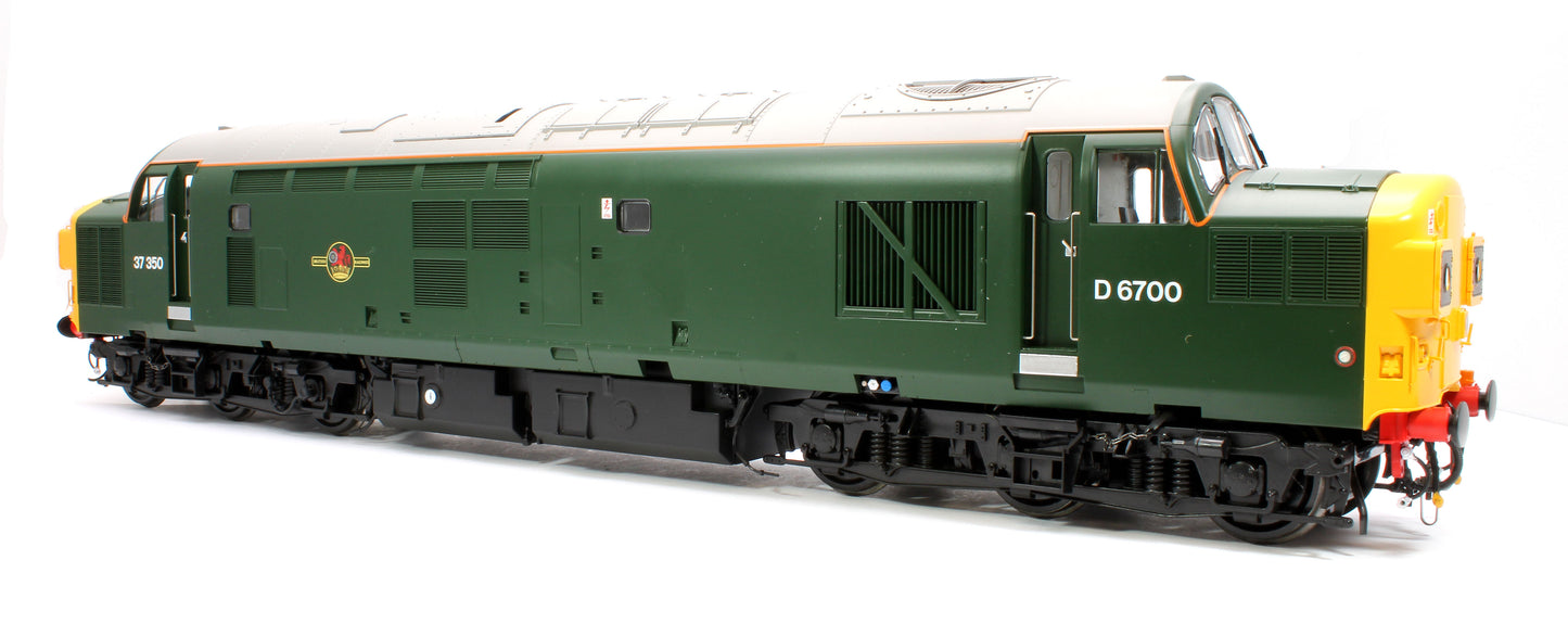 Class 37/0 (split headcode) BR Green 37350/D6700 (full yellow ends) Diesel Locomotive