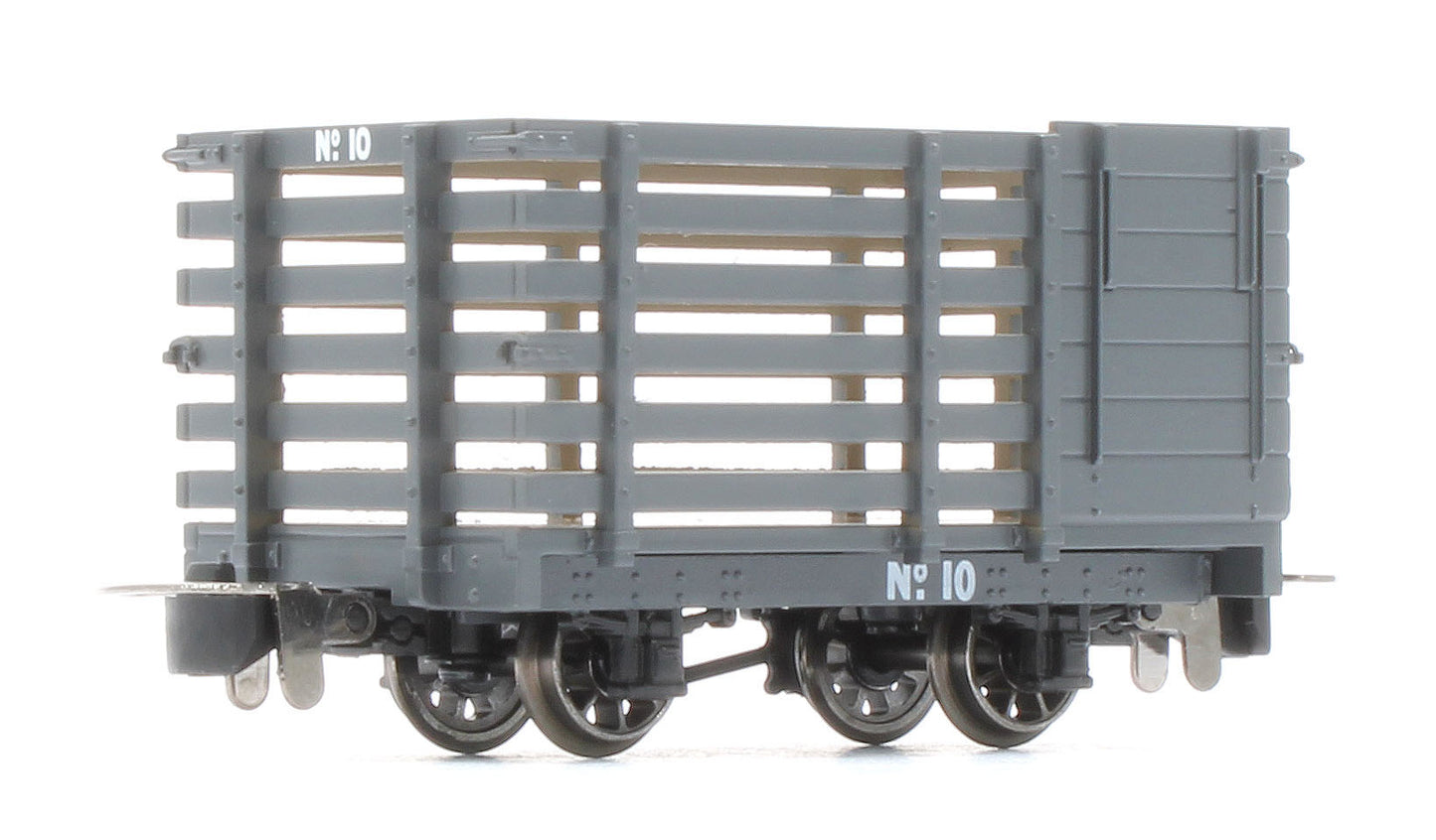 990601 Livestock Wagon - Plain Dark Grey No.10