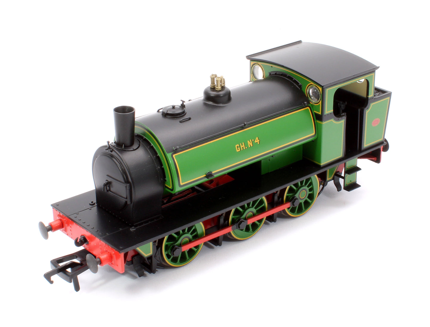 16” Hunslet No. 4, Glasshoughton Colliery Lined Green, Stovepipe Chimney, No. 3855