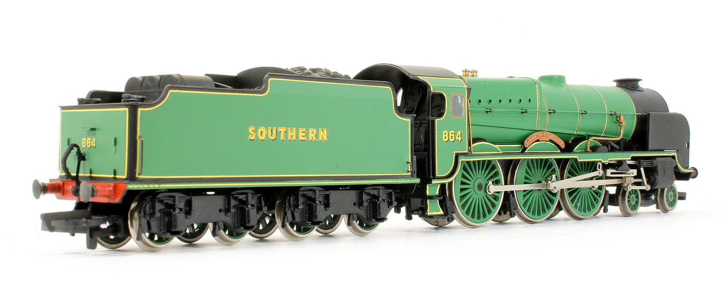 Pre-Owned Lord Nelson Class 864 'Sir Martin Frobisher' Southern Malachite Green Steam Locomotive