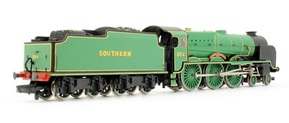 Pre-Owned Lord Nelson Class 864 'Sir Martin Frobisher' Southern Malachite Green Steam Locomotive