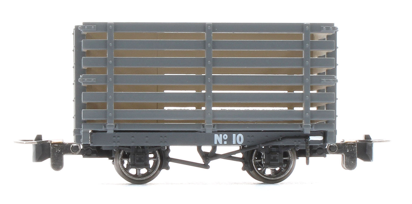 990601 Livestock Wagon - Plain Dark Grey No.10