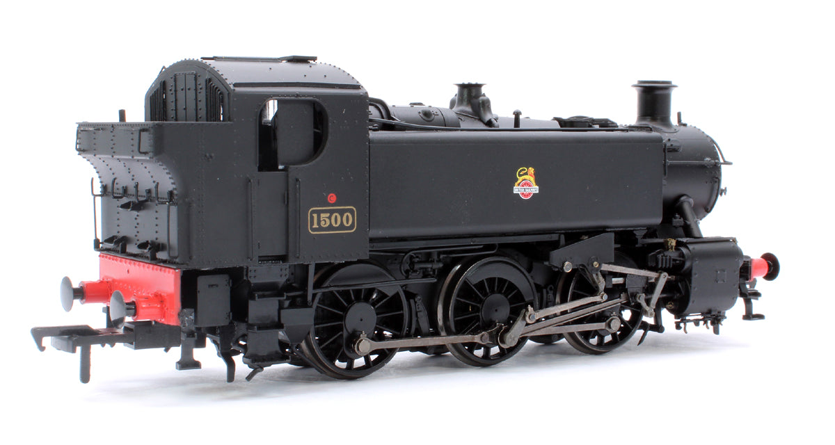 BR 15xx Pannier Tank - 1500 Unlined Black Early Crest - Steam Tank Locomotive