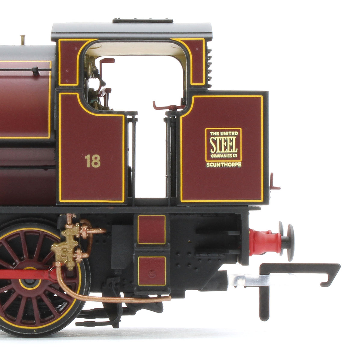 ACC3109 Hunslet 'Austerity' 0-6-0 Saddle Tank United Steel Company 'Ore Mining Branch' No.18 Steam Locomotive - DCC Sound