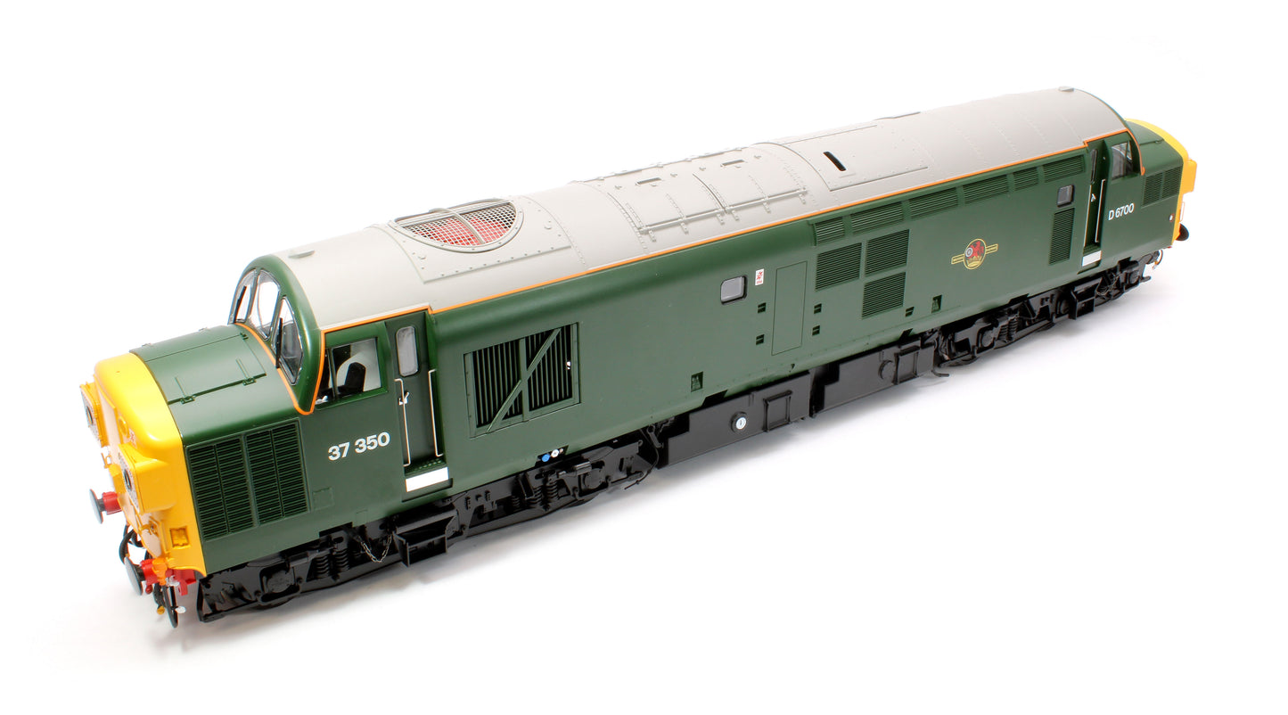 Class 37/0 (split headcode) BR Green 37350/D6700 (full yellow ends) Diesel Locomotive