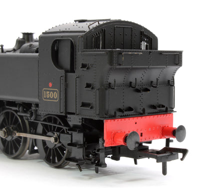 BR 15xx Pannier Tank - 1500 Unlined Black Early Crest - Steam Tank Locomotive