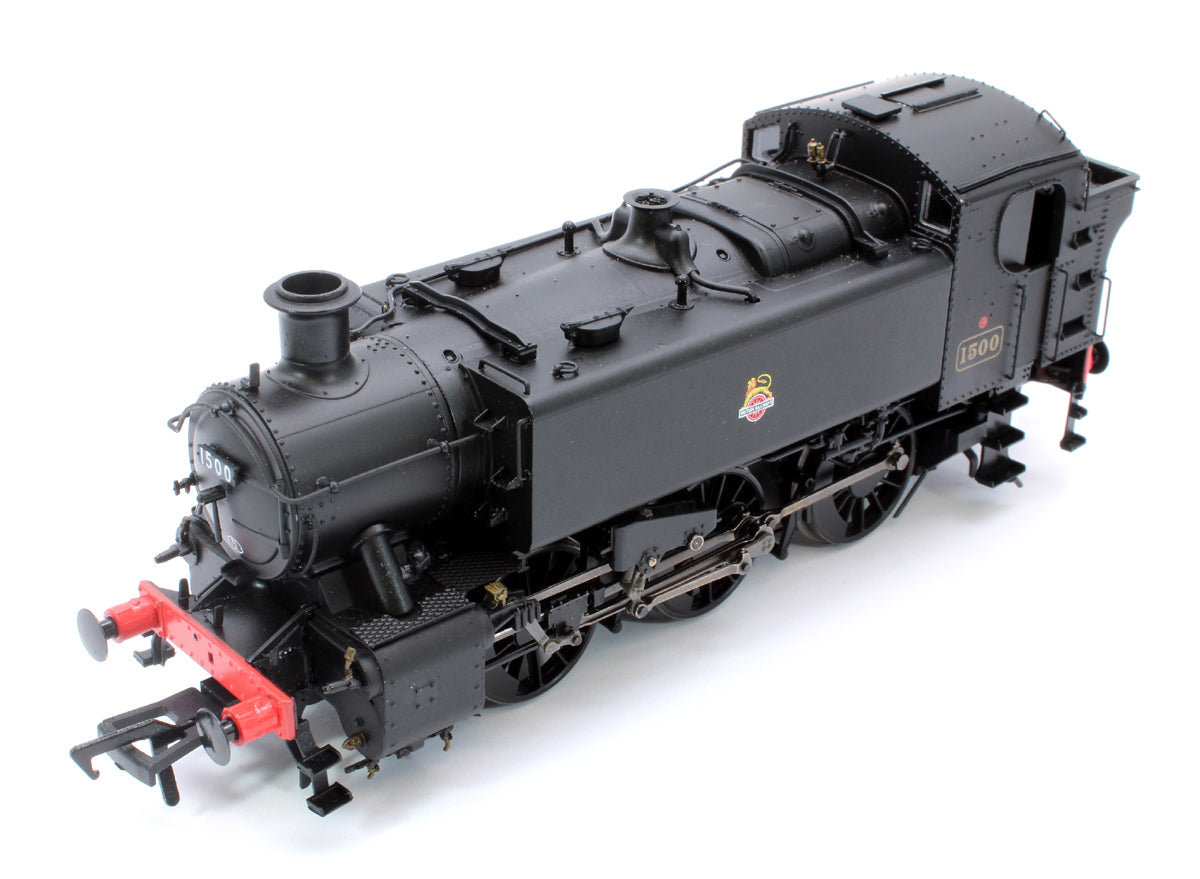 BR 15xx Pannier Tank - 1500 Unlined Black Early Crest - Steam Tank Locomotive