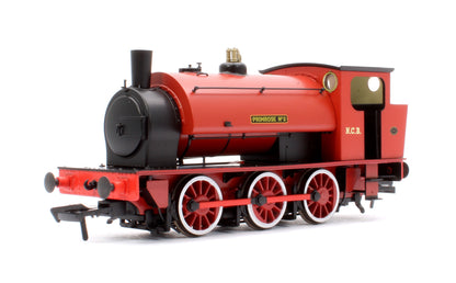 Pre-Owned 903017 16” Hunslet "Primrose No. 2", NCB red with stovepipe chimney, No. 3715 (as preserved at Embsay in the 1970s) - Steam Tank Locomotive