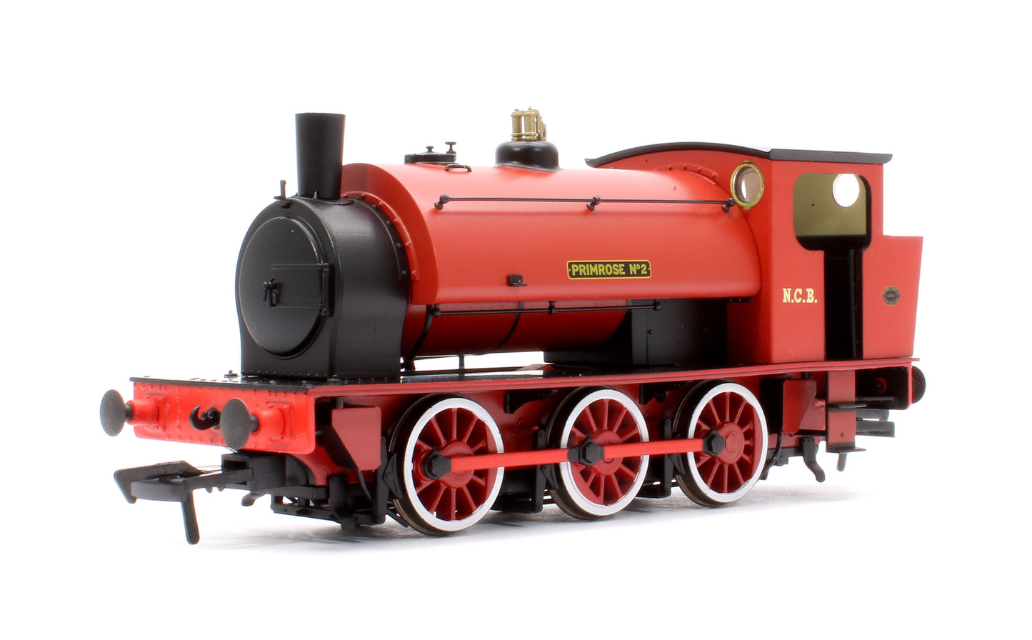 16” Hunslet "Primrose No. 2", NCB red with stovepipe chimney, No. 3715 (as preserved at Embsay in the 1970s) - Steam Tank Locomotive - DCC Sound