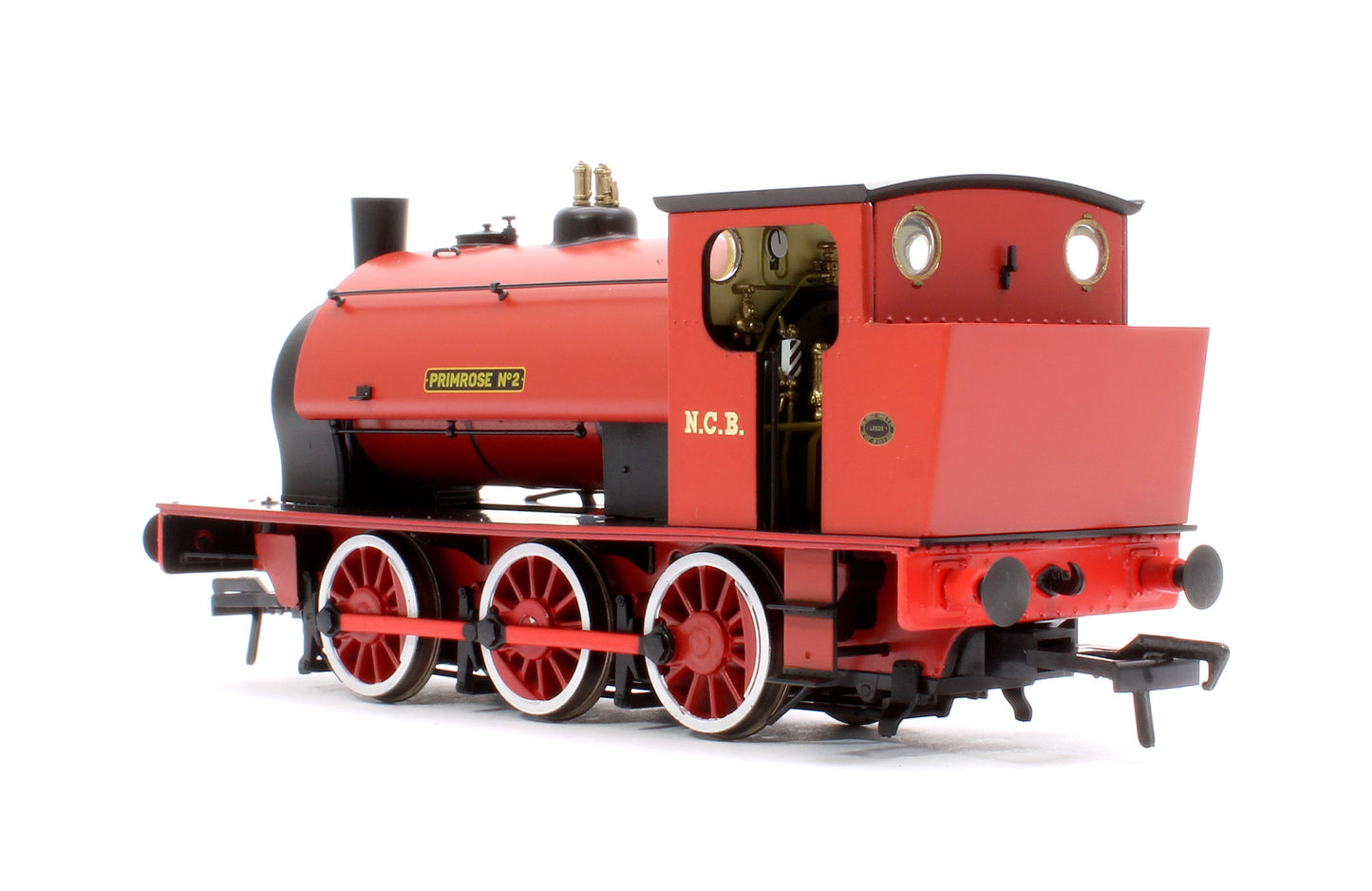 16” Hunslet "Primrose No. 2", NCB red with stovepipe chimney, No. 3715 (as preserved at Embsay in the 1970s) - Steam Tank Locomotive