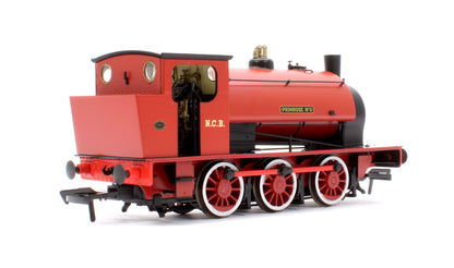 16” Hunslet "Primrose No. 2", NCB red with stovepipe chimney, No. 3715 (as preserved at Embsay in the 1970s) - Steam Tank Locomotive - DCC Sound