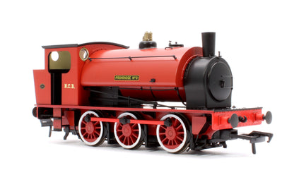 Pre-Owned 903017 16” Hunslet "Primrose No. 2", NCB red with stovepipe chimney, No. 3715 (as preserved at Embsay in the 1970s) - Steam Tank Locomotive