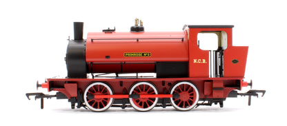 16” Hunslet "Primrose No. 2", NCB red with stovepipe chimney, No. 3715 (as preserved at Embsay in the 1970s) - Steam Tank Locomotive