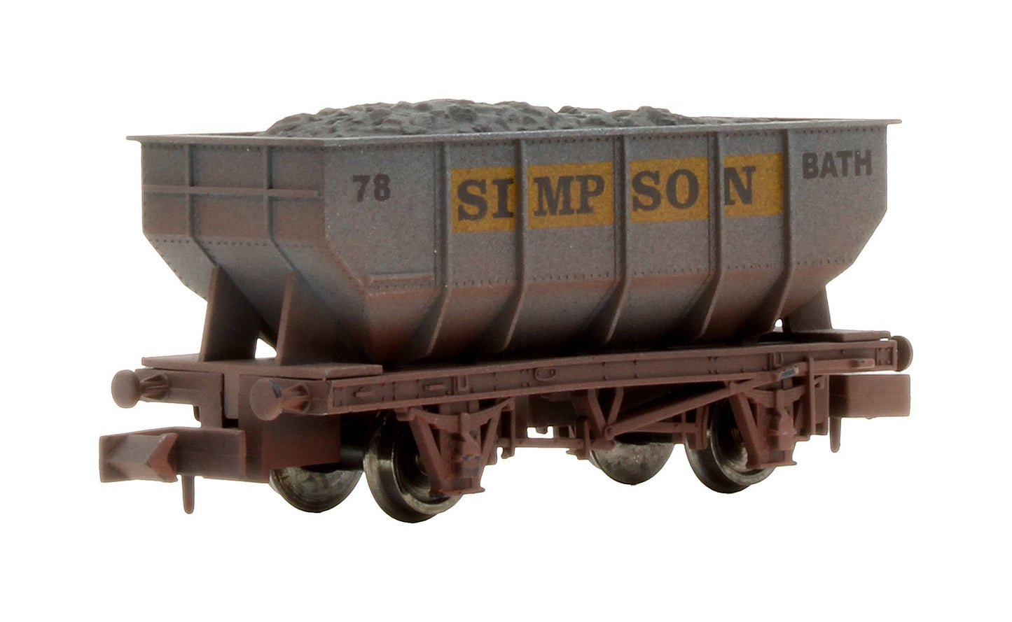 Pre-Owned 2F-034-034 21T Hopper Simpson No. 78  - Weathered