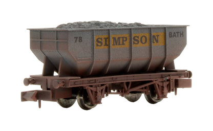 Pre-Owned 2F-034-034 21T Hopper Simpson No. 78  - Weathered