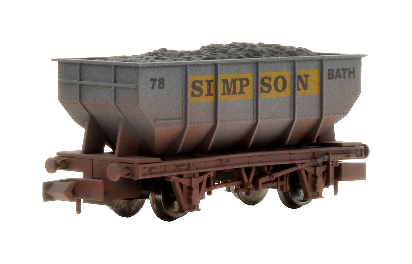 Pre-Owned 2F-034-034 21T Hopper Simpson No. 78  - Weathered