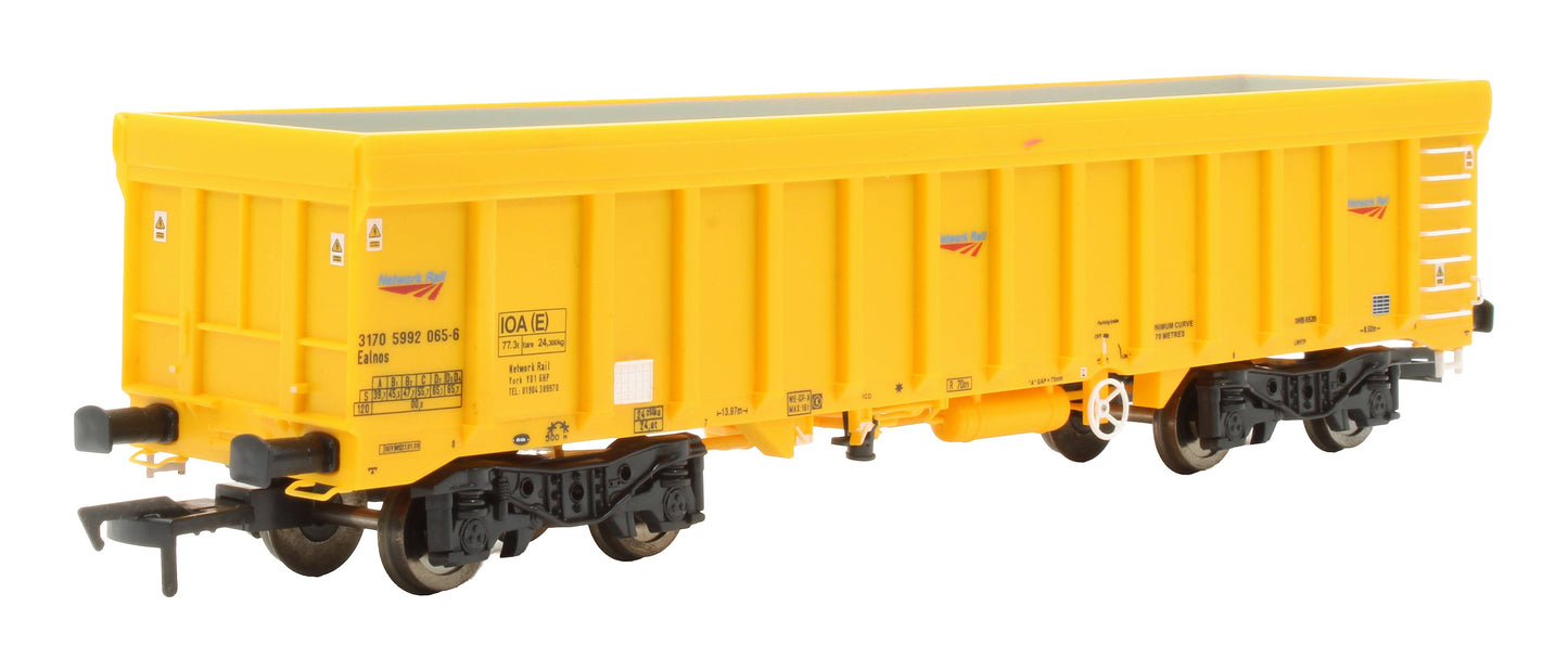 Pre-Owned 4F-045-003 IOA Ballast Wagon Network Rail Yellow '3170 5992 065-6'