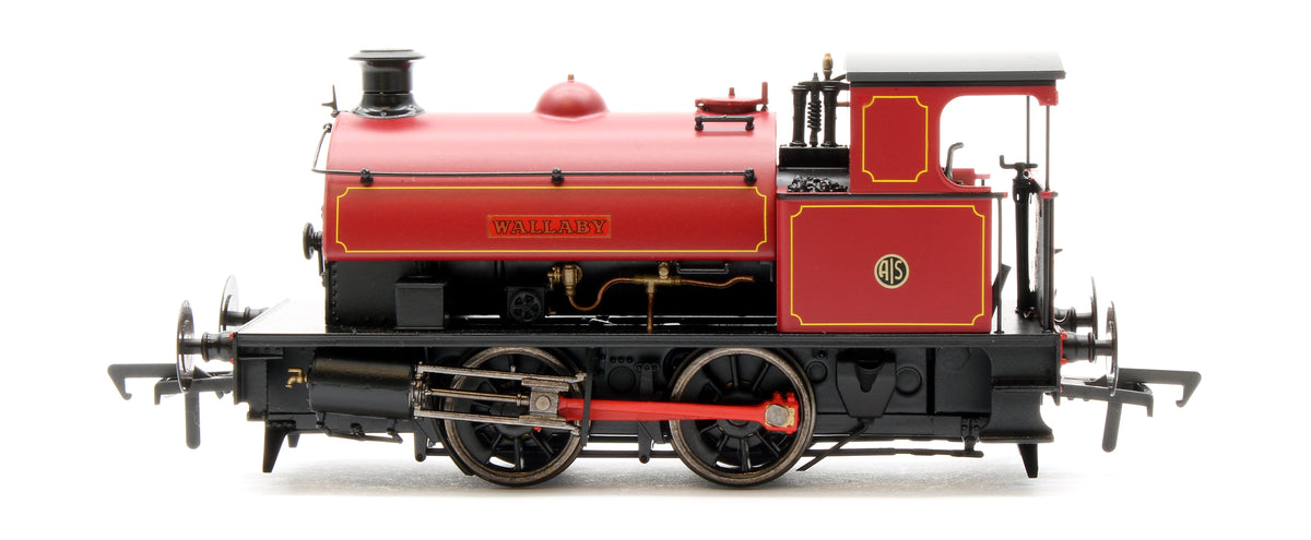 Pre-Owned Hawthorn Leslie 0-4-0 Lined Maroon `Wallaby' Australian Iron & Steel Co - Steam Tank Locomotive