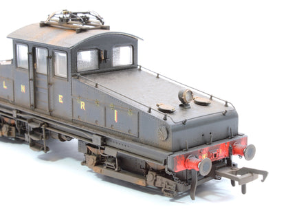 Highly Detail Weathered North Eastern Railway ES1 LNER Unlined Black Bo-Bo Electric Locomotive No.1