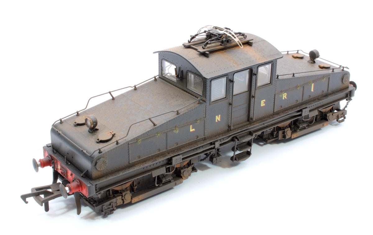 Highly Detail Weathered North Eastern Railway ES1 LNER Unlined Black Bo-Bo Electric Locomotive No.1