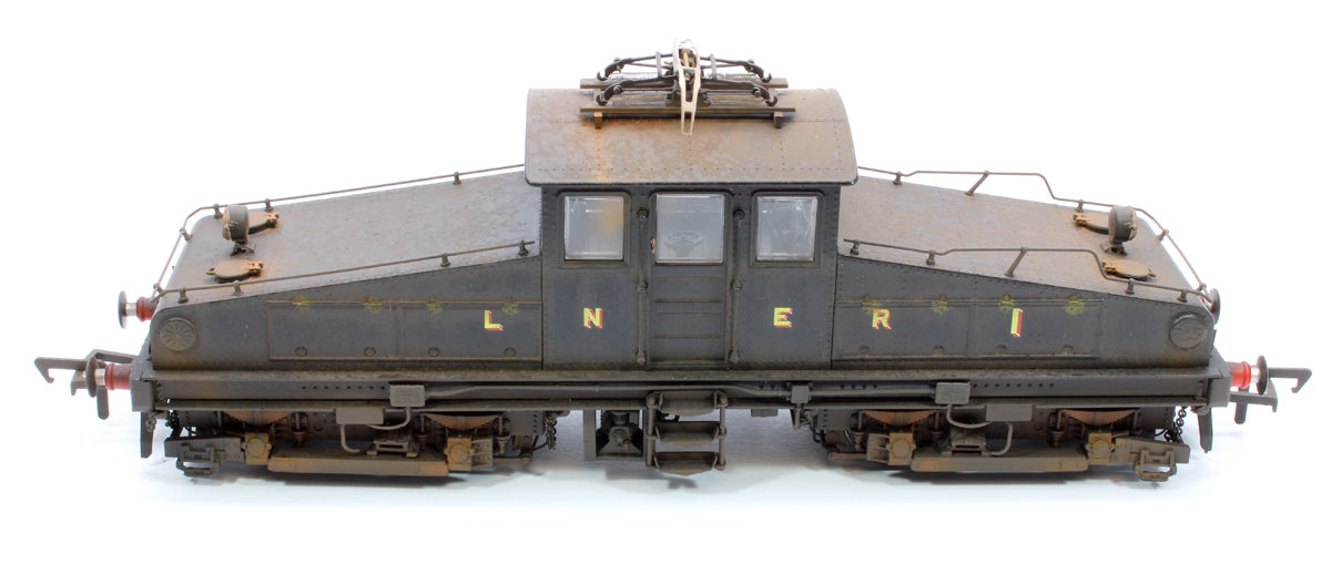 Highly Detail Weathered North Eastern Railway ES1 LNER Unlined Black Bo-Bo Electric Locomotive No.1