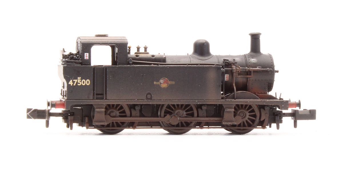 Pre-Owned 372-212A Class 3F Jinty 47500 BR Black Late Crest Steam Locomotive - DCC Fitted - Custom Weathered