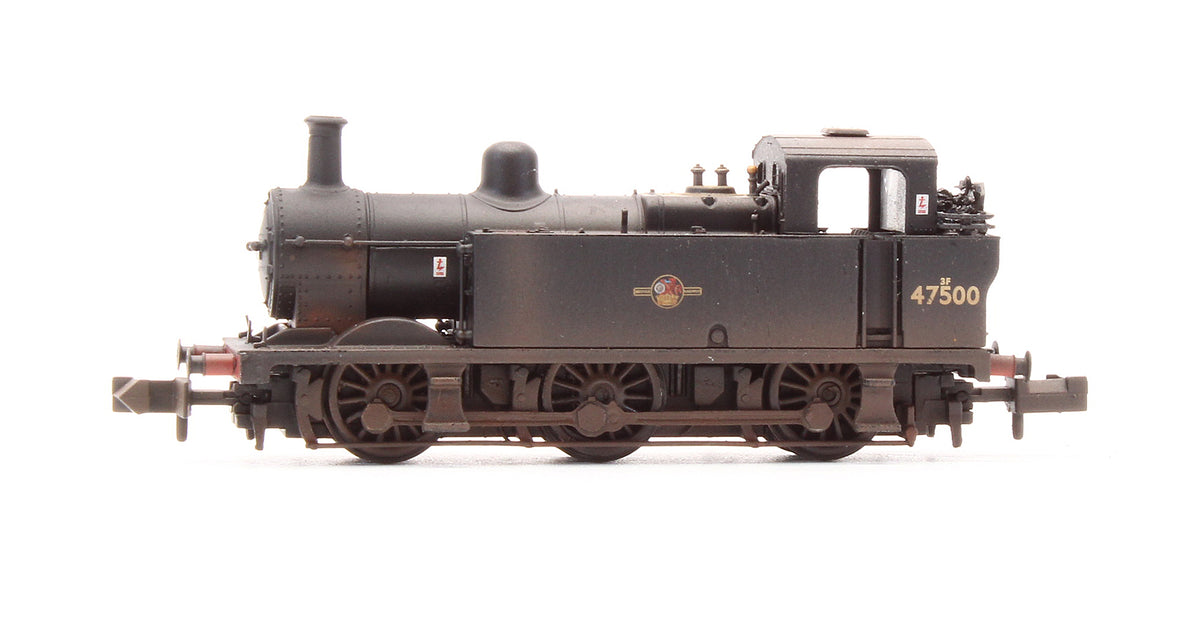 Pre-Owned 372-212A Class 3F Jinty 47500 BR Black Late Crest Steam Locomotive - DCC Fitted - Custom Weathered