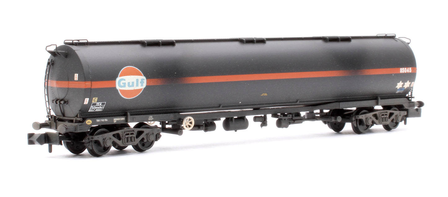 BR 102T TEA Bogie Tank Wagon 'Gulf' Black No. 85045 - Weathered