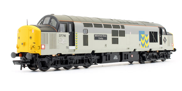 Pre-Owned Class 37716 'British Steel Corby' Railfreight Metals Sector Diesel Locomotive (Renamed and Numbered)